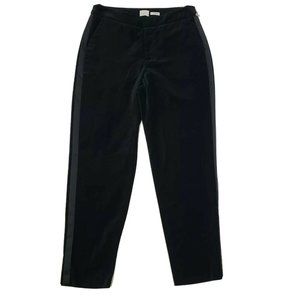 A New Day Pants Womens Size 2 Solid All Black Velour Straight Leg NWOT